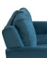 Фото #4 товара 56.3" W Polyester Harvard Loveseat with Curved Arms