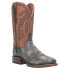 Фото #2 товара Dan Post Boots Lester Smooth Square Toe Cowboy Mens Black, Brown Casual Boots D
