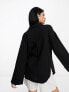 Фото #5 товара ASOS DESIGN oversized cheesecloth shirt in black