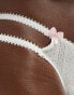 Wild Lovers Edie pointelle brief with bow details in white