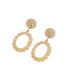 ფოტო #1 პროდუქტის Women's Orange Corroded Drop Earrings