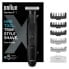 Braun XT3200 - Black - Stainless steel - Rectangle - 1 mm - 5 mm - Universal