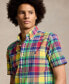 ფოტო #3 პროდუქტის Men's Classic-Fit Yarn-Dyed Plaid Cotton Oxford Button-Down Shirt