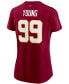 Фото #3 товара Women's Chase Young Burgundy Washington Football Team Name Number T-shirt