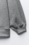 Фото #9 товара Толстовка из блестящей ткани с надписями ZARA