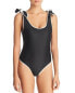 Paper London 262910 Women Ricki Baker One Piece Swimsuit Blcak/Ivory Size Small - фото #1