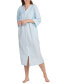 ფოტო #1 პროდუქტის Women's Checkered 3/4-Sleeve Robe