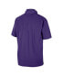 Фото #4 товара Men's Purple LSU Tigers Coaches Quarter-Zip Short Sleeve Jacket