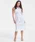 Фото #1 товара Petite Cotton Twisted Dress, Created for Macy's