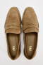 SPLIT SUEDE LOAFERS