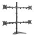 Фото #1 товара Equip 17"-32" Articulating Quad Monitor Tabletop Stand - Freestanding - 36 kg - 43.2 cm (17") - 81.3 cm (32") - 100 x 100 mm - Black
