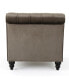 Фото #2 товара Rubie Modern Glam Tufted Chaise Lounge with Scrolled Backrest