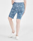 Фото #2 товара Шорты джинсовые Style & Co печатный сырые края острого подъема для Маки, петит