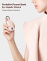 Фото #6 товара Внешний аккумулятор Joyroom Mini 2000mAh 3W с зарядным устройством для Apple Watch, розовый
