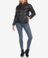 Фото #5 товара Women's Removable Furry Hoodie Bomber Leather Jacket