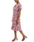 Фото #3 товара Платье женское AK Anne Klein petite Flutter-Sleeve Faux-Wrap Dress.