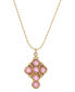 ფოტო #1 პროდუქტის Crystal Cross Necklace, 16"