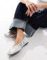 Фото #4 товара 4th & Reckless Bailey Rouched Ballet Flat in Silver