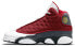 Jordan Air Jordan 13 retro "red flint" 耐磨 高帮 复古篮球鞋 男款 灰白红