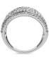 ფოტო #5 პროდუქტის Diamond Princess & Round Multirow Statement Ring (3 ct. t.w.) in 14k Gold