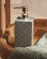 Travertine marble bathroom soap dispenser