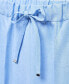 Фото #11 товара Women's Linen-Blend Elastic Waist Trousers