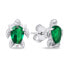 Фото #2 товара Playful silver jewelry set with zircons Turtle SET233WG (earrings, pendant)