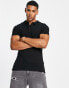 New Look muscle fit polo shirt in black