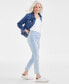Фото #3 товара Women's Mid-Rise Pull-On Capri Jeans Leggings, Created for Macy's