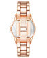 Фото #3 товара Women's Quartz Rose Gold-Tone Alloy Watch, 30mm