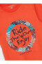 Lcw Kids Bisiklet Yaka Baskılı Kısa Kollu Erkek Çocuk Şortlu Pijama Takımı