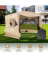 Фото #5 товара 1.5 X 11.5 FT 6-Sided Pop-up Screen House Tent With 2 Wind Panels for Camping