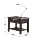 Simple Modern Look Wooden End Table Living Room Sofa Side Table Venner Drawer And Shelf