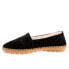 Фото #4 товара Trotters Ruby Plush T2271-003 Womens Black Suede Slip On Loafer Flats Shoes 9.5