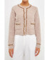 Фото #1 товара Women's Sequins Trim Cardigan