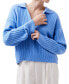 ფოტო #1 პროდუქტის Women's Vhari Collared Long-Sleeve Sweater