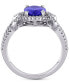 Tanzanite (1-4/5 ct. t.w.) & Diamond (1/3 ct. t.w.) Openwork Statement Ring in 14k White Gold