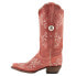 Фото #3 товара Ferrini Bella Embroidered Snip Toe Cowboy Womens Red Casual Boots 82261-22