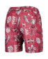 ფოტო #4 პროდუქტის Men's Maroon Mississippi State Bulldogs Vintage-Like Floral Swim Trunks