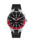 Men's Hybromatic Watch with Silicone Strap and Solid Stainless Steel 1-2109
