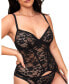 ფოტო #3 პროდუქტის Plus Size Emalyn Bustier & G-String Set