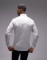 Topman long sleeve formal stretch shirt in white