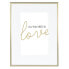 Hama Line - Metal - Gold - Single picture frame - Matte - Table,Wall - 13 x 18 cm