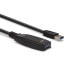 Фото #4 товара Lindy 15m USB 3.0 Active Extension Slim - 15 m - USB A - USB A - USB 3.2 Gen 1 (3.1 Gen 1) - 5000 Mbit/s - Black