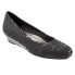 Фото #4 товара Trotters Lauren T1110-013 Womens Black Narrow Leather Loafer Flats Shoes