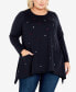 Фото #1 товара Plus Size Johana Round Neck Sweater