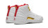 Jordan Air Jordan 12 fiba 篮球世界杯 防滑减震 高帮 复古篮球鞋 男款 白金 2019年版