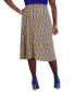 Фото #7 товара Women's Printed Ity Pull-On A-Line Skirt