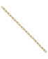 ფოტო #1 პროდუქტის 18k Yellow Gold Solid Paperclip Link Chain Bracelet