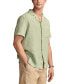 Фото #2 товара Рубашка с коротким рукавом Lucky Brand Linen Camp Collar для мужчин